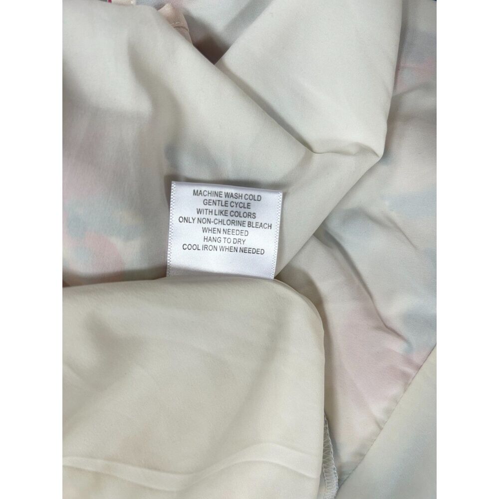 ModCloth "Exciting Find" Blue & Pink Floral Pattern Belted Shirt Dress - Size S - Picture 7 of 9